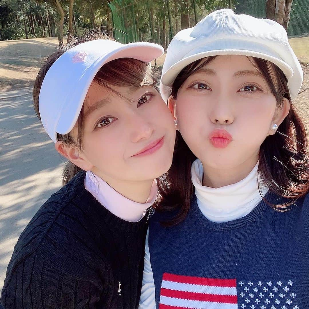 藤澤友千菜さんのインスタグラム写真 - (藤澤友千菜Instagram)「⛳️ ＊ #ゴルフ  楽しかったから 写真載せまくっちゃう🤳 #ゴルフ女子  って打ってみたかった←笑♡ 趣味→茶柱🐶しか言えなかったけど、ゴルフも追加されました♡ いぇい‪(*ˊᵕˋ* ) #golf #instagood #fashon #model #followｍe #golfstagram #golfgirl  #藤澤友千菜 #千葉えりか ♡ #ゴルフコース #千葉ゴルフ #フォロミー #descente #デサント #ラルフローレン #poloralphlauren #キャロウェイ #callaway」2月19日 23時42分 - yuchina1207