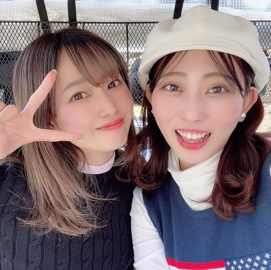 藤澤友千菜さんのインスタグラム写真 - (藤澤友千菜Instagram)「⛳️ ＊ #ゴルフ  楽しかったから 写真載せまくっちゃう🤳 #ゴルフ女子  って打ってみたかった←笑♡ 趣味→茶柱🐶しか言えなかったけど、ゴルフも追加されました♡ いぇい‪(*ˊᵕˋ* ) #golf #instagood #fashon #model #followｍe #golfstagram #golfgirl  #藤澤友千菜 #千葉えりか ♡ #ゴルフコース #千葉ゴルフ #フォロミー #descente #デサント #ラルフローレン #poloralphlauren #キャロウェイ #callaway」2月19日 23時42分 - yuchina1207