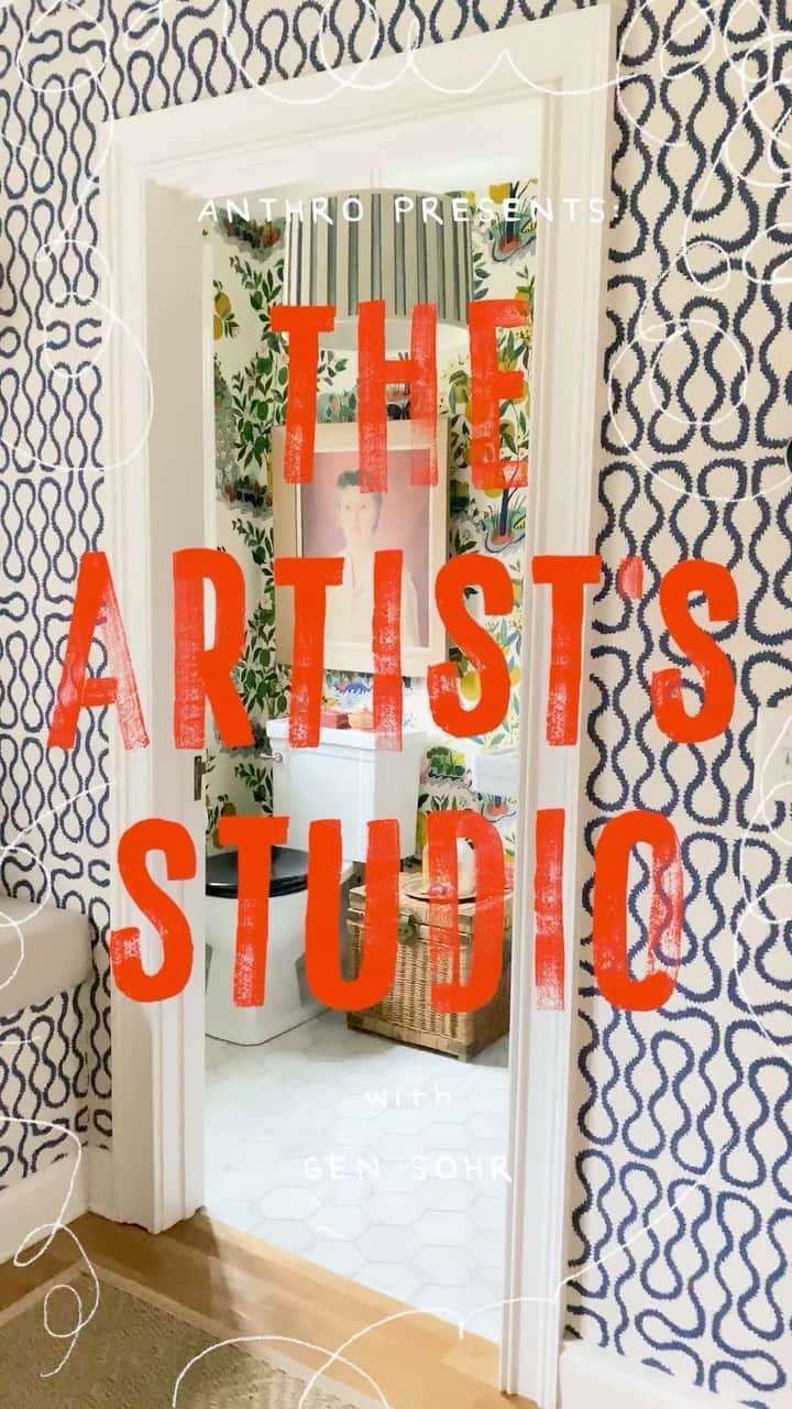 Anthropologieのインスタグラム：「In honor of our new collab exclusively for Anthropologie with @pencilandpaperco (!!!), the color-loving label's founder, Gen Sohr, invited us on a tour of her beautifully bright studio 💛 Want more creative inspo? Check out @pandpcreativeclub!」
