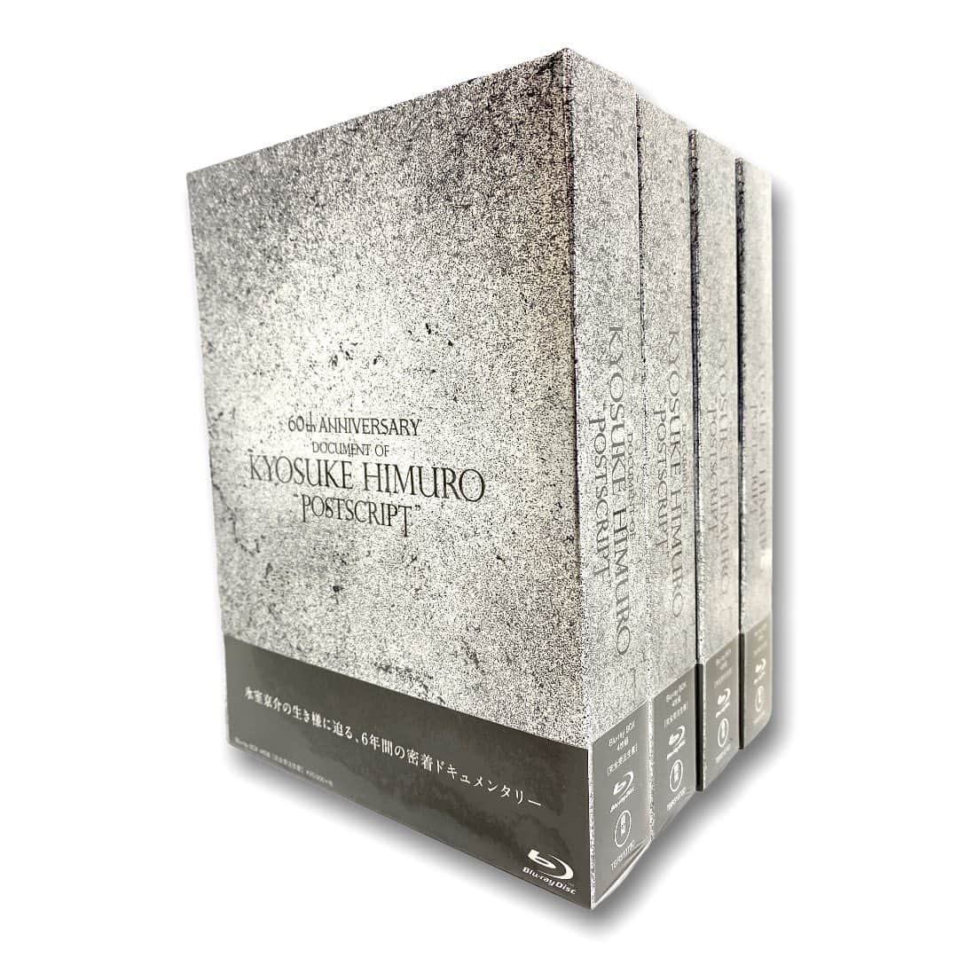 氷室京介のインスタグラム：「2021年2月20日リリース⚜️ 『DOCUMENT OF KYOSUKE HIMURO“POSTSCRIPT”』  2010年8月、50歳を迎える直前の氷室京介を1台のカメラが密着を始めた。それからライブ活動無期限休止を宣言しステージを降りるまでの6年間を追ったドキュメンタリー作品。他では見ることが出来ない氷室京介の姿を捉えた超貴重映像と トータル6時間以上のインタビューを元に構成された本作品。60歳を迎えた今、ついにファン待望のBlu-ray BOXが誕生。」