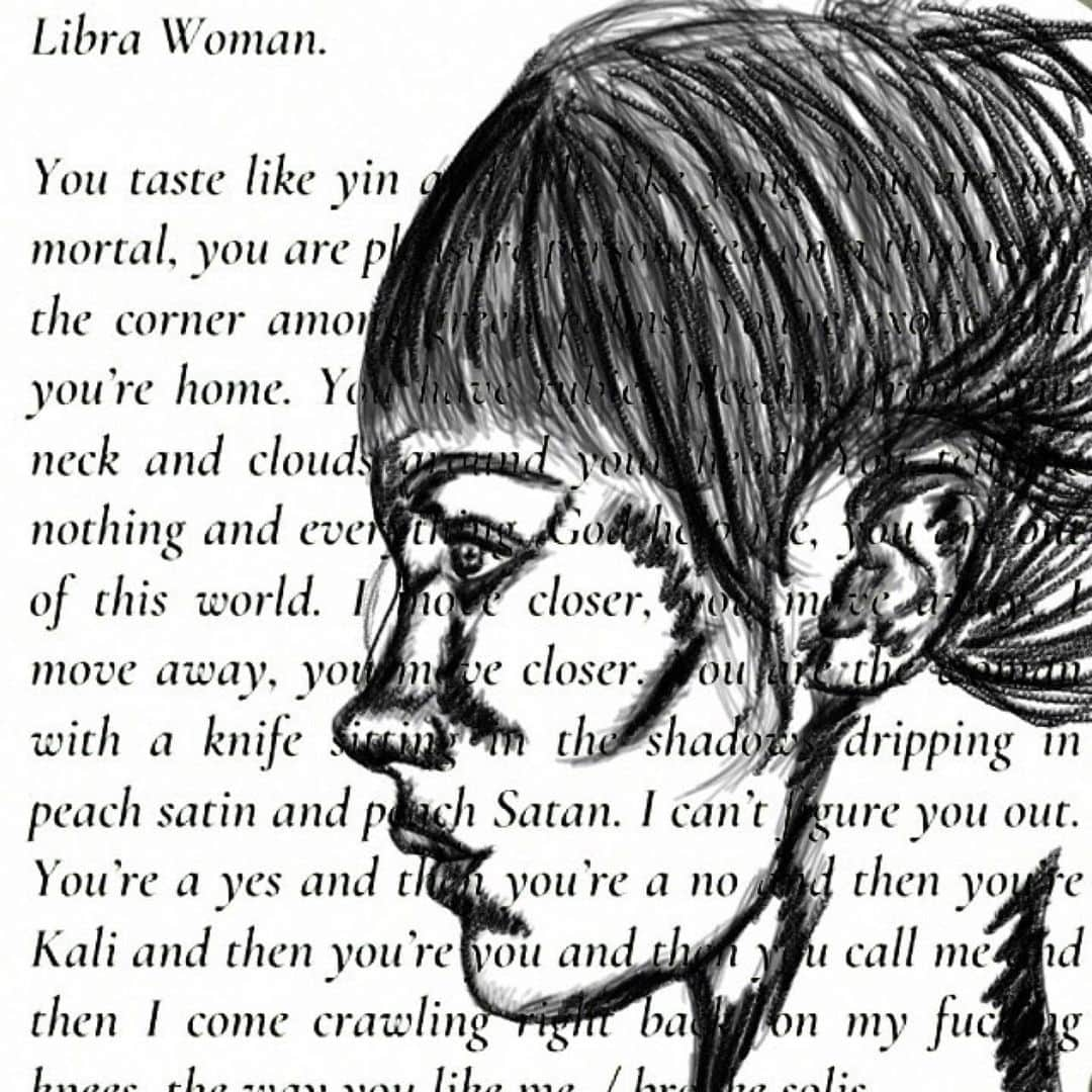 ベラ・ハディッドさんのインスタグラム写真 - (ベラ・ハディッドInstagram)「To my libra woman:   You taste like yin and talk like yang. You are not mortal, you are pleasure personified on a throne, in the corner among green palms. You’re exotic and you’re home. You have rubies bleeding from your neck.  She was born when the Sun was in Libra, Charming, beautiful, full of vibrant air, Being a child of Venus she shines in the heavens, Enjoys art and music, admires loveliness, Goddess of Love blessed her with fairness, With her elegance and grace She floats like a princess. She is an artist, musician or gifted poetess. Sensual, passionate, dazzling and seductive, Mostly “In love with love”.  Poem by Brooke solis and ankin timurian drawing by @bellahadream」2月20日 0時20分 - bellahadid
