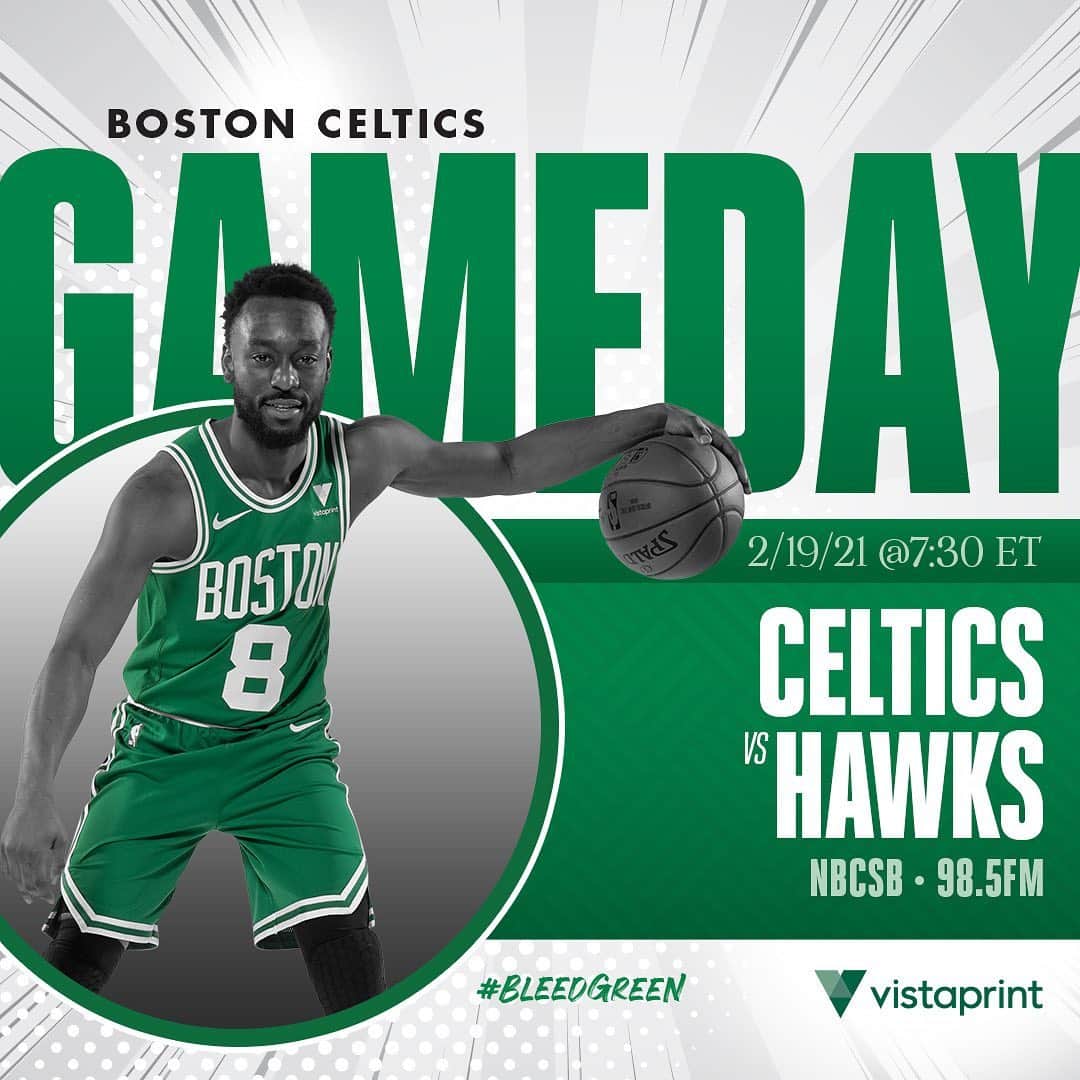 ボストン・セルティックスさんのインスタグラム写真 - (ボストン・セルティックスInstagram)「TONIGHT ☘️ Celtics vs @atlhawks, 7:30 p.m. on @nbcsboston and @985thesportshub #BleedGreen #BOSvsATL #LetsGoCeltics」2月20日 1時38分 - celtics