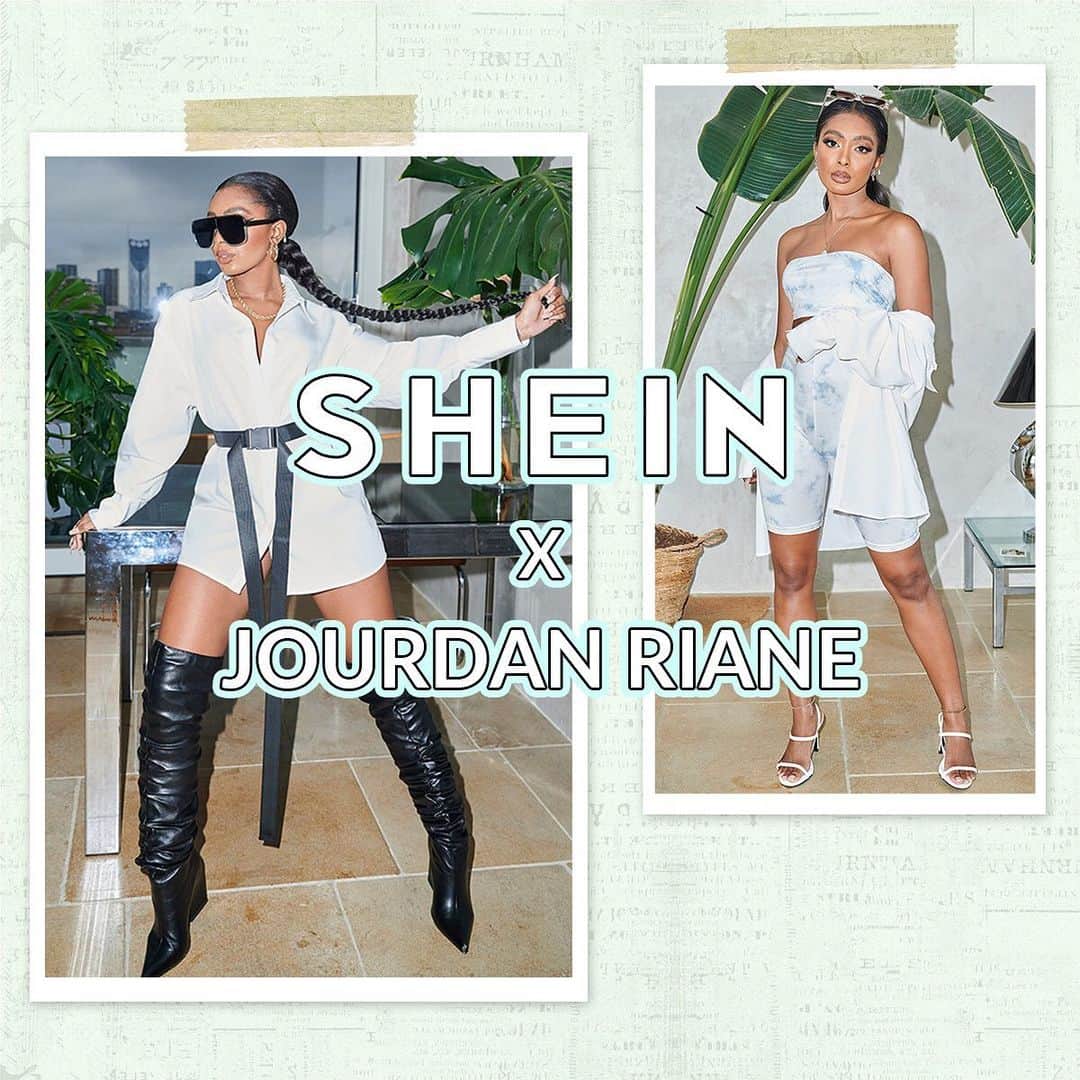 SHEINさんのインスタグラム写真 - (SHEINInstagram)「Get Spring/Summer ready and shop our new SHEIN X JOURDAN RIANE collection 💙 You do not want to miss this babe ✨ #SHEINXJOURDANRIANE」2月20日 2時02分 - sheinofficial