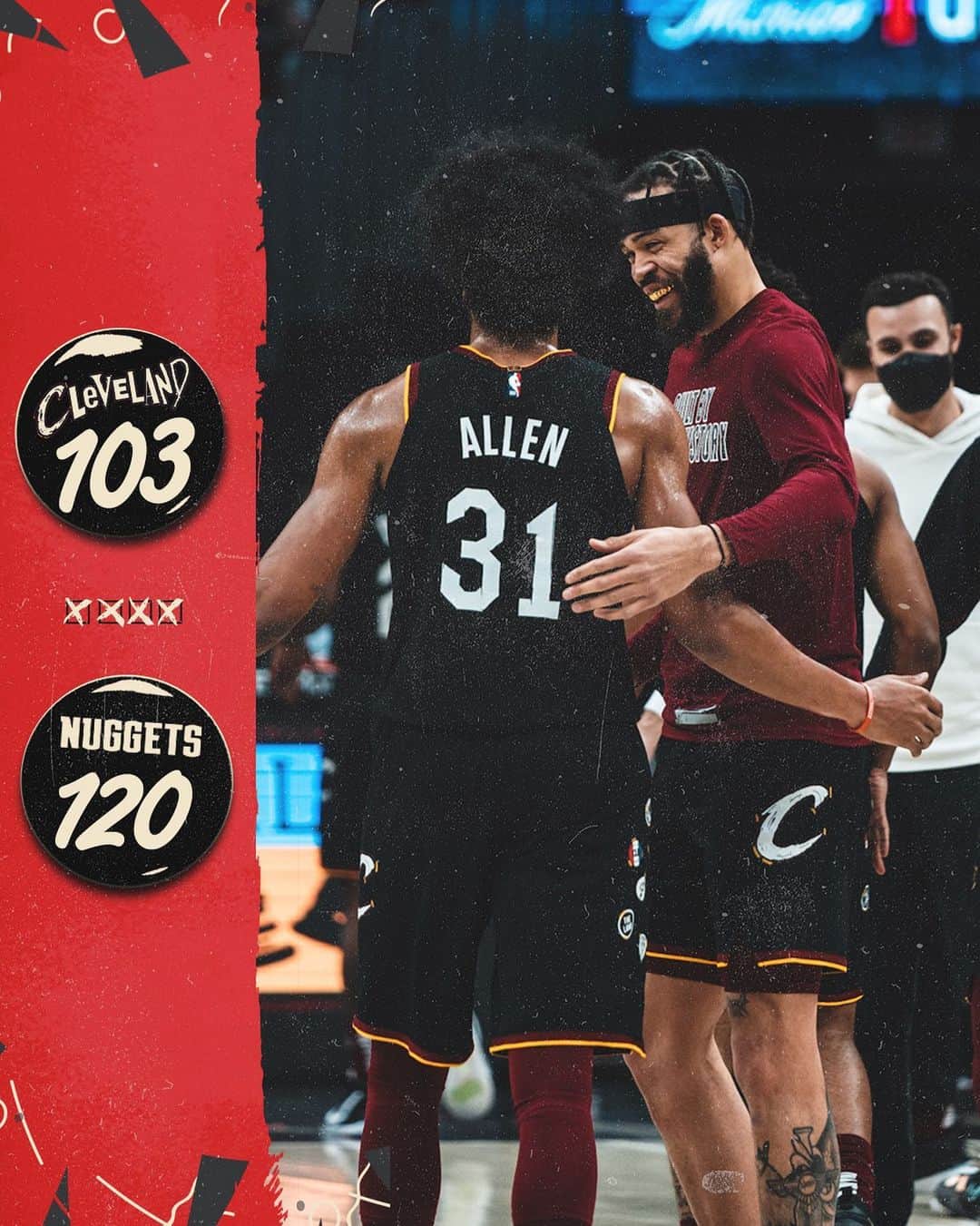 キャブスのインスタグラム：「Back on Sunday vs. OKC. #BeTheFight」