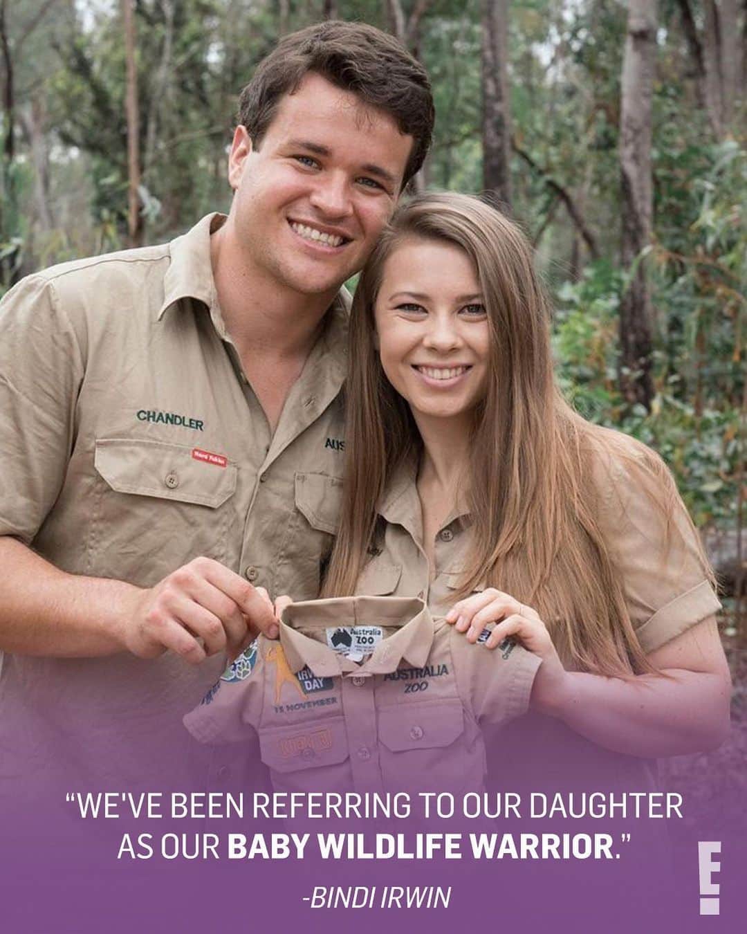 E! Onlineさんのインスタグラム写真 - (E! OnlineInstagram)「To the next generation of wildlife warriors. 💛 Bindi Irwin beautifully reveals how her late father has inspired her daughter's nickname. (📷: Instagram)」2月20日 11時46分 - enews