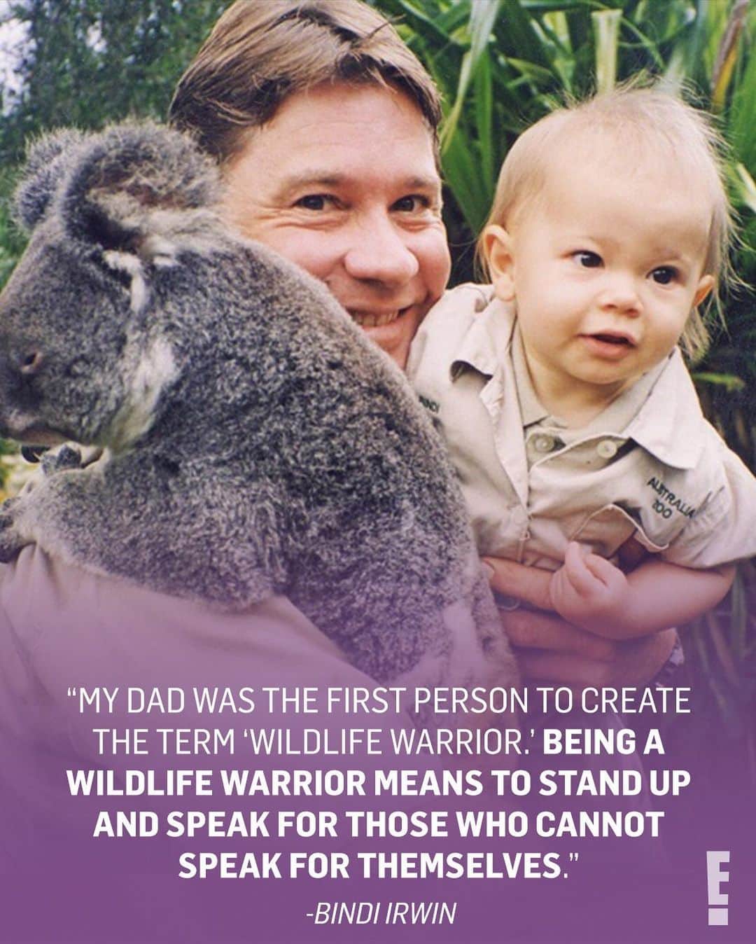 E! Onlineさんのインスタグラム写真 - (E! OnlineInstagram)「To the next generation of wildlife warriors. 💛 Bindi Irwin beautifully reveals how her late father has inspired her daughter's nickname. (📷: Instagram)」2月20日 11時46分 - enews
