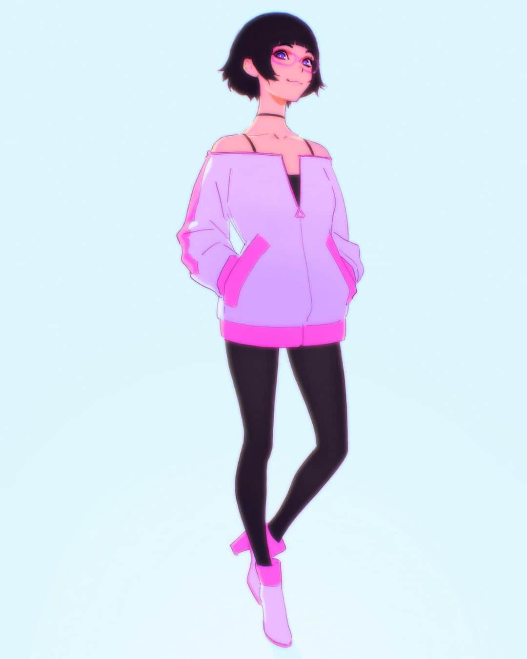 のインスタグラム：「Looks like I have an original character now!✨ Let me come up with the name soon! #DrawLisaInYourStyle」