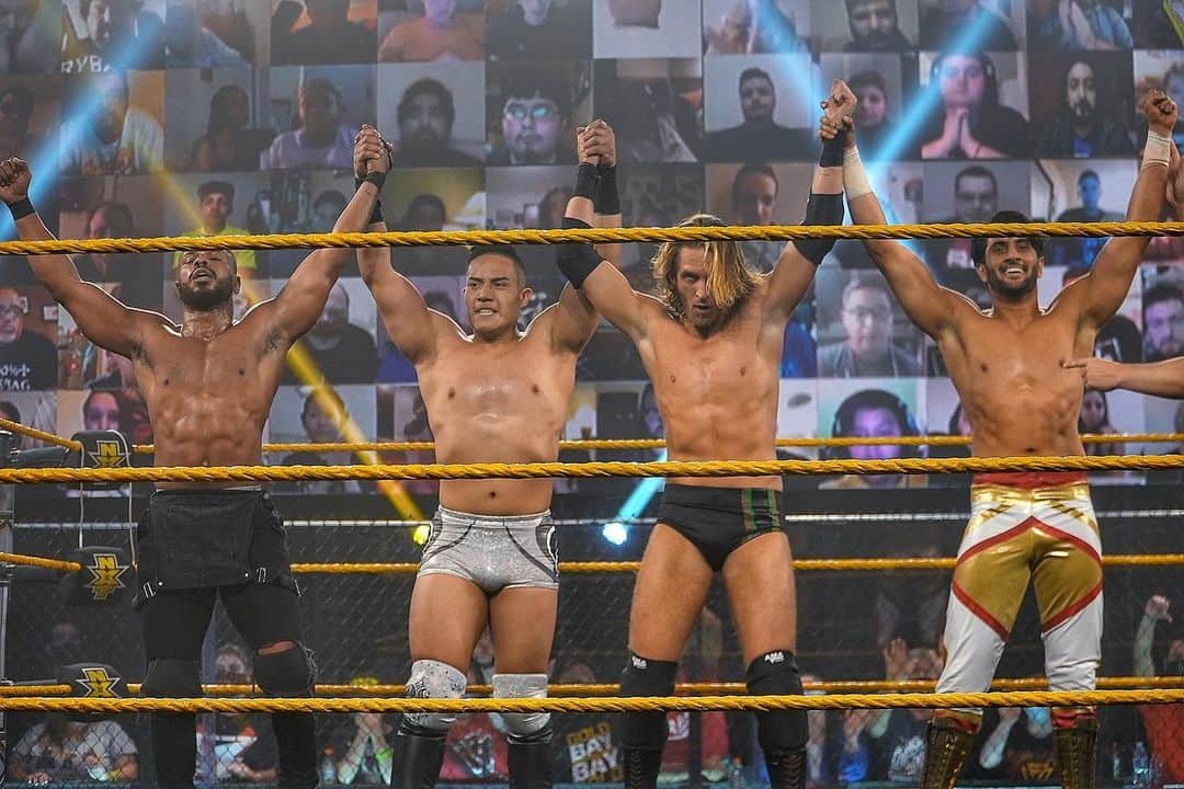 WWEさんのインスタグラム写真 - (WWEInstagram)「#BollyRise still can’t get it right as @theeadoniswwe, @iamjakeatlas, @curtstallion & @ksamanny are victorious! #205Live」2月20日 12時16分 - wwe