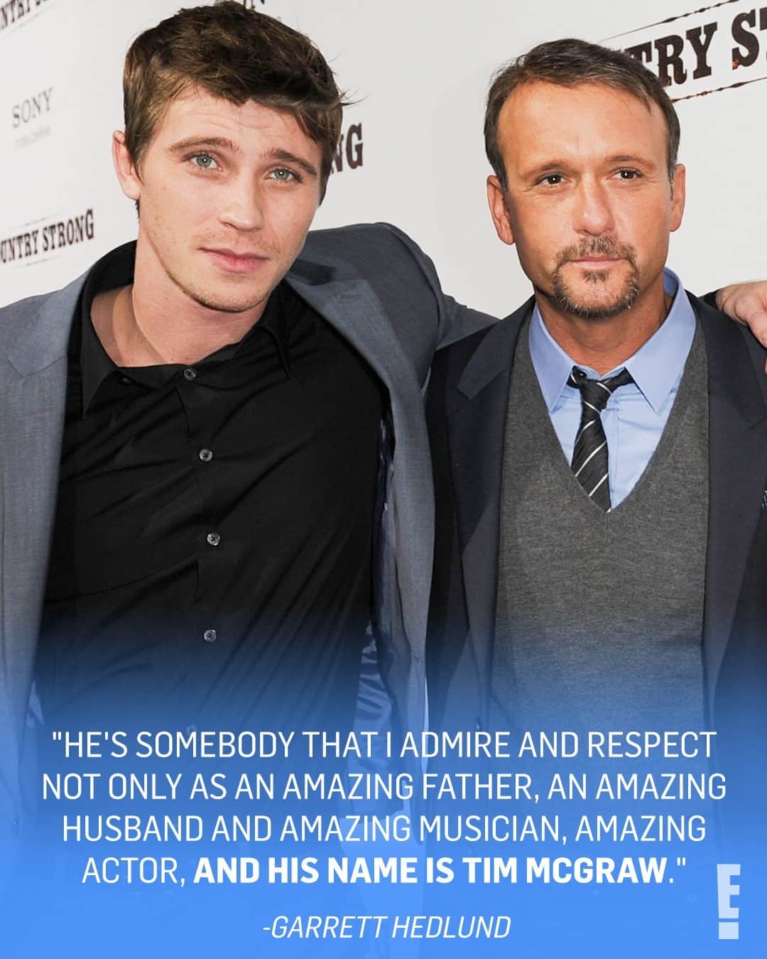 E! Onlineさんのインスタグラム写真 - (E! OnlineInstagram)「Their bond is still Country Strong. ❤️ Garrett Hedlund revealed that Tim McGraw is the Godfather of his and Emma Roberts' baby boy. (📷: Getty Images)」2月20日 12時30分 - enews