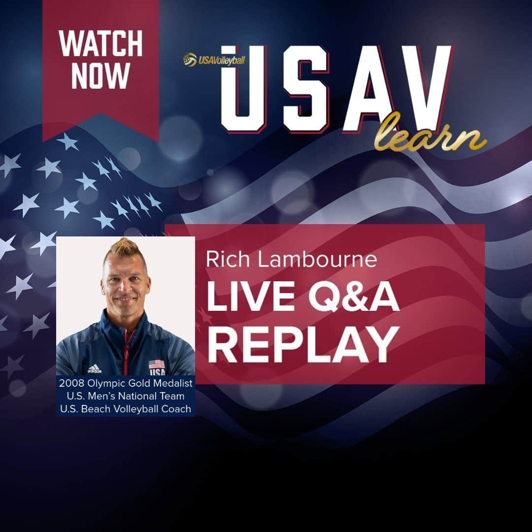 USA Volleyballさんのインスタグラム写真 - (USA VolleyballInstagram)「Head over to the #USAVlearn content library for our featured Q&A with 2008 Olympic gold medalist @richyusa discussing his transition from playing indoor to coaching beach, how U.S. Beach National Teams qualify for the Olympics and more! #olympics #beachvolleyball #coachingtips   Watch now and catch up on the full library of free educational content, 🔗 in bio!」2月20日 3時59分 - usavolleyball