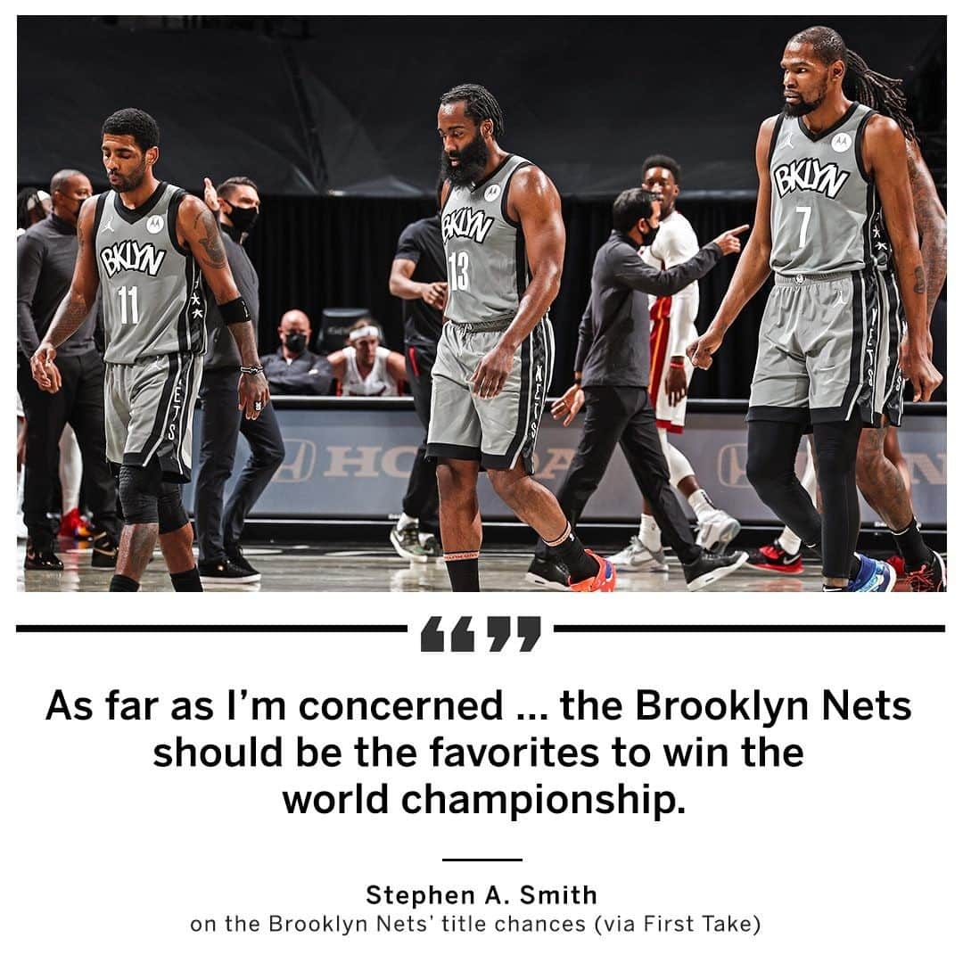 espnのインスタグラム：「@stephenasmith made it clear who he thinks is the favorite to win it all 👀 (via @firsttake)」