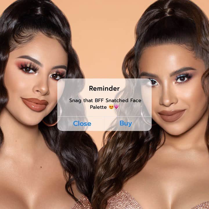 BH Cosmeticsのインスタグラム：「Reminder: snag that BFF Snatched Face Palette before it's too late 👌🏽 But really... they're almost gone 🙀 #BHxAlondraElsy #bhcosmetics」