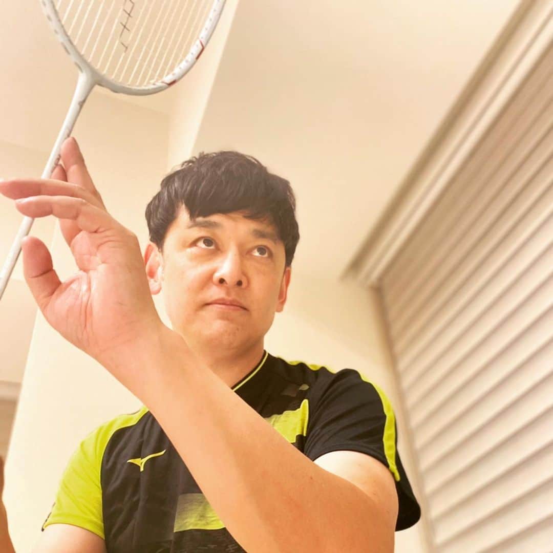 宮田麺児のインスタグラム：「バドミントン　リターン用の写真  #バドミントン #リターン #ミズノ #ランバード #ハイクリアー #ヘアピン #宮村愛子」