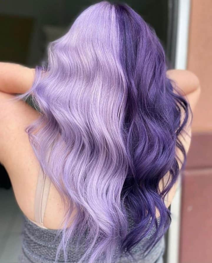 CosmoProf Beautyさんのインスタグラム写真 - (CosmoProf BeautyInstagram)「When you can't decide, DIVIDE!💜⁣ ⁣ #SplitHair created by @georgeeblancoo who used Pravana Pure Light Lightener, Pravana Zero Lift Developer and Pravana ChromaSilk VIVIDS Everlasting shades to achieve this purple split!⁣ ⁣ Find Pravana color at Cosmo Prof! Need product for split hair transformations? Same Day Delivery is available. SHOP via Link in Bio.⁣ ⁣ #repost #pravana #pravanavivids #pravanacolor #cosmoprofbeauty #licensedtocreate #vivids #vividhair #vividhaircolor #vibranthair #purplehair #purplehairdontcare #violethair #lilachair #lavenderhair #pastelhair #colorfulhair #creativecolor #creativehair #haircolorideas #trendyhair #hairtrend⁣ #egirl #egirlaesthetic #scenehair」2月20日 6時00分 - cosmoprofbeauty