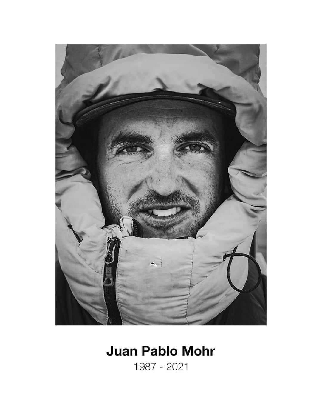 ザ・ノースフェイスさんのインスタグラム写真 - (ザ・ノースフェイスInstagram)「It is with great regret that we say goodbye to an athlete and friend for all who love nature and the mountains, Juan Pablo Mohr.  Your unique smile was full of life and enthusiasm, full of pure love and an unbelievable vitality. You devoted yourself entirely in everything you did. Every time we heard your stories, we traveled with you, falling a bit more in love with our mountains and environment.  Your connection with nature was unique and special - almost magical. You and nature spoke the same language. You listened and accompanied each other in every adventure creating an unwavering and unforgettable bond. You were the friend that took us all to the limit, that taught us how to get to know ourselves better and that, without a doubt, brought out the best in all of us.   We can´t express how hard this is for all of us that love you JP. Rest easy knowing that your legacy will continue inspiring many generations to come.  We will never forget your strength, your willpower and your joy.  Sending you a big hug dear friend, see you on the next summit.  .......  Quizás, estas son las líneas más difíciles que tengamos que escribir. Con una tristeza profunda despedimos a nuestro atleta, amigo y compañero de todos los que amamos las montañas y naturaleza: Juan Pablo Mohr.    Qué sonrisa única JP. Llena de vida y de entusiasmo. De amor del bueno, de una vitalidad impresionante. Y qué ganas le pusiste a la vida en cada una de las cosas que hacías. Provocando que los que escuchábamos tus historias nos enamoráramos un poco más nuestras montañas, y medio ambiente.   La conexión que tuviste con la naturaleza fue única y especial. Casi mágica. Hablaban el mismo idioma, se escuchaban y acompañaban en cada una de las aventuras. Un camino largo que forjó un vínculo inquebrantable. Ese compañero que nos llevaba al límite, que nos enseñaba a conocernos y que sin duda saca lo mejor de cada uno.   Como duele esta partida JP. Que difícil es para todas y todos los que te queremos. Pero quedan las cosas lindas, las ganas de vivir y disfrutar al máximo. Sin duda, tu legado seguirá inspirando a todas las generaciones que vengan. Un abrazo titán querido, nos vemos en la próxima cumbre.」2月20日 6時03分 - thenorthface