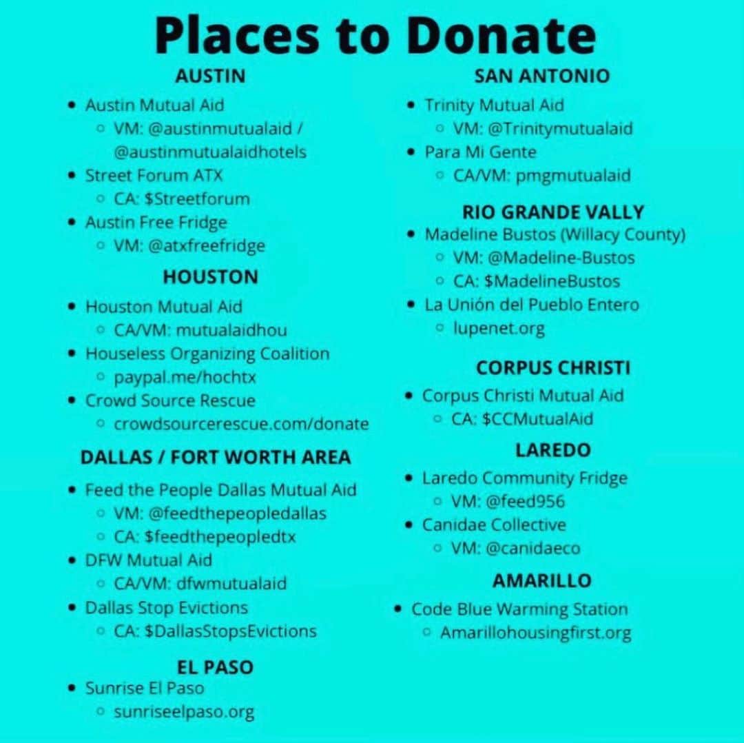 ジェイミー・アレクサンダーさんのインスタグラム写真 - (ジェイミー・アレクサンダーInstagram)「If you can, please consider donating to one of these organizations listed. Every bit helps 🙏🏻✨ We love you,  #Texas」2月20日 7時20分 - jaimiealexander