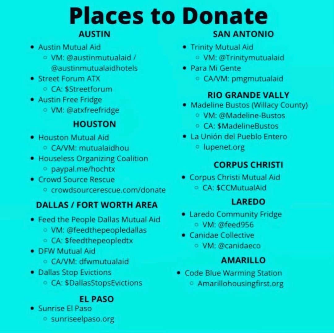 ジェイミー・アレクサンダーのインスタグラム：「If you can, please consider donating to one of these organizations listed. Every bit helps 🙏🏻✨ We love you,  #Texas」