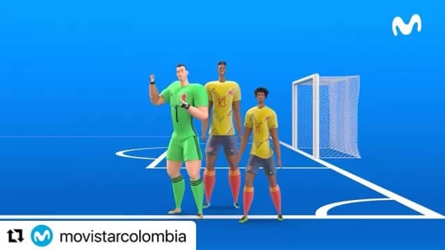 サッカー コロンビア代表チームのインスタグラム：「#Repost @movistarcolombia   Sácala del estadio esta temporada con el mejor equipo. 🇨🇴 Compra un smartphone activado en #Pospago​ o #Prepago​ y llévate gratis cuaderno + morral de nuestra Selección Colombia. 🇨🇴#NadieTeDaMás​ 👉」