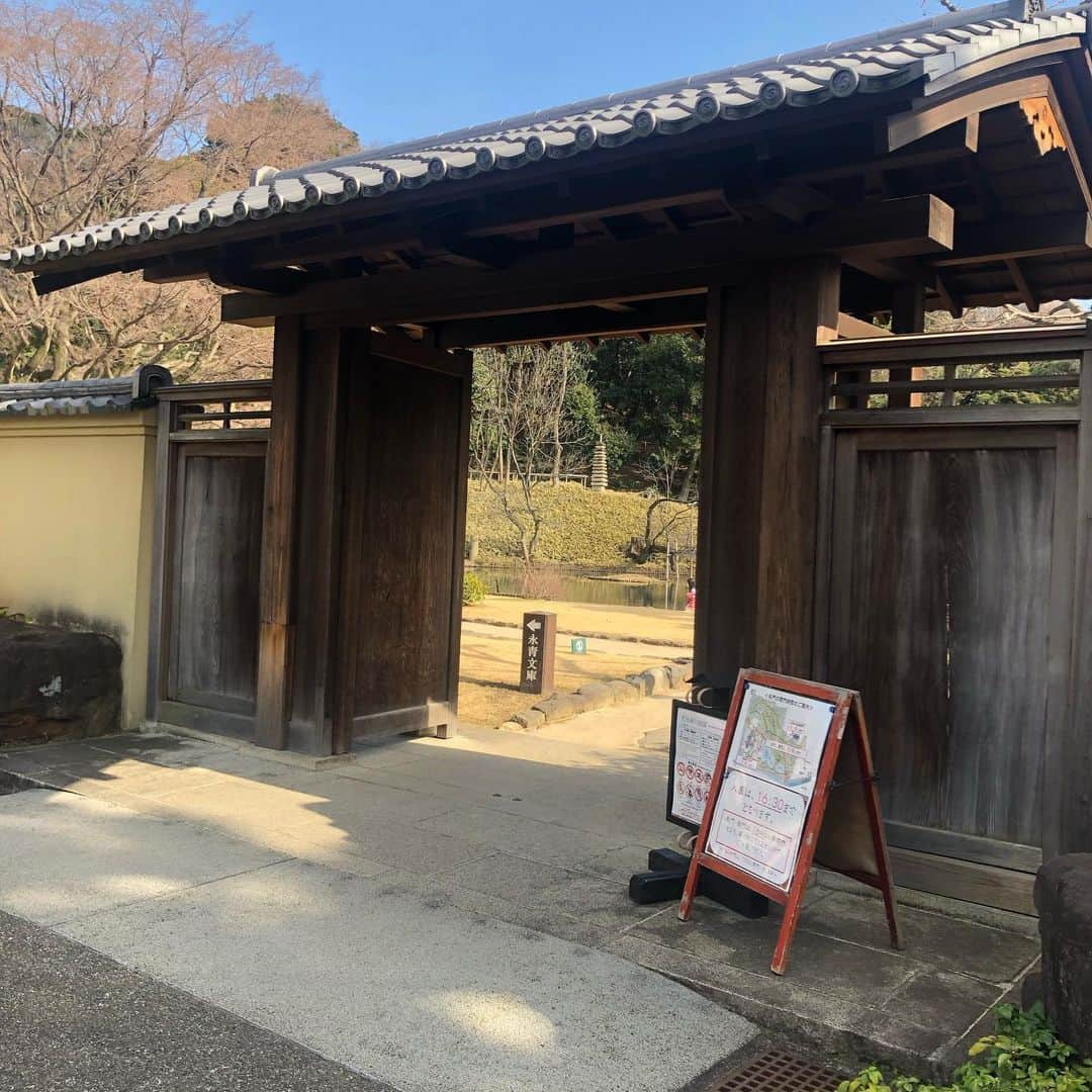 ヨネスケさんのインスタグラム写真 - (ヨネスケInstagram)「目白台にある、肥後細川庭園。 無料なので、今日もお客様がいっぱい。 ＃細川庭園＃目白台#ウォーキングコース」2月20日 9時18分 - yonesuke5656