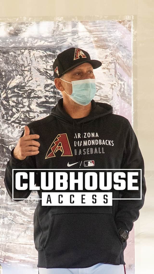 アリゾナ・ダイヤモンドバックスのインスタグラム：「Back in action and back behind the scenes. #ClubhouseAccess」