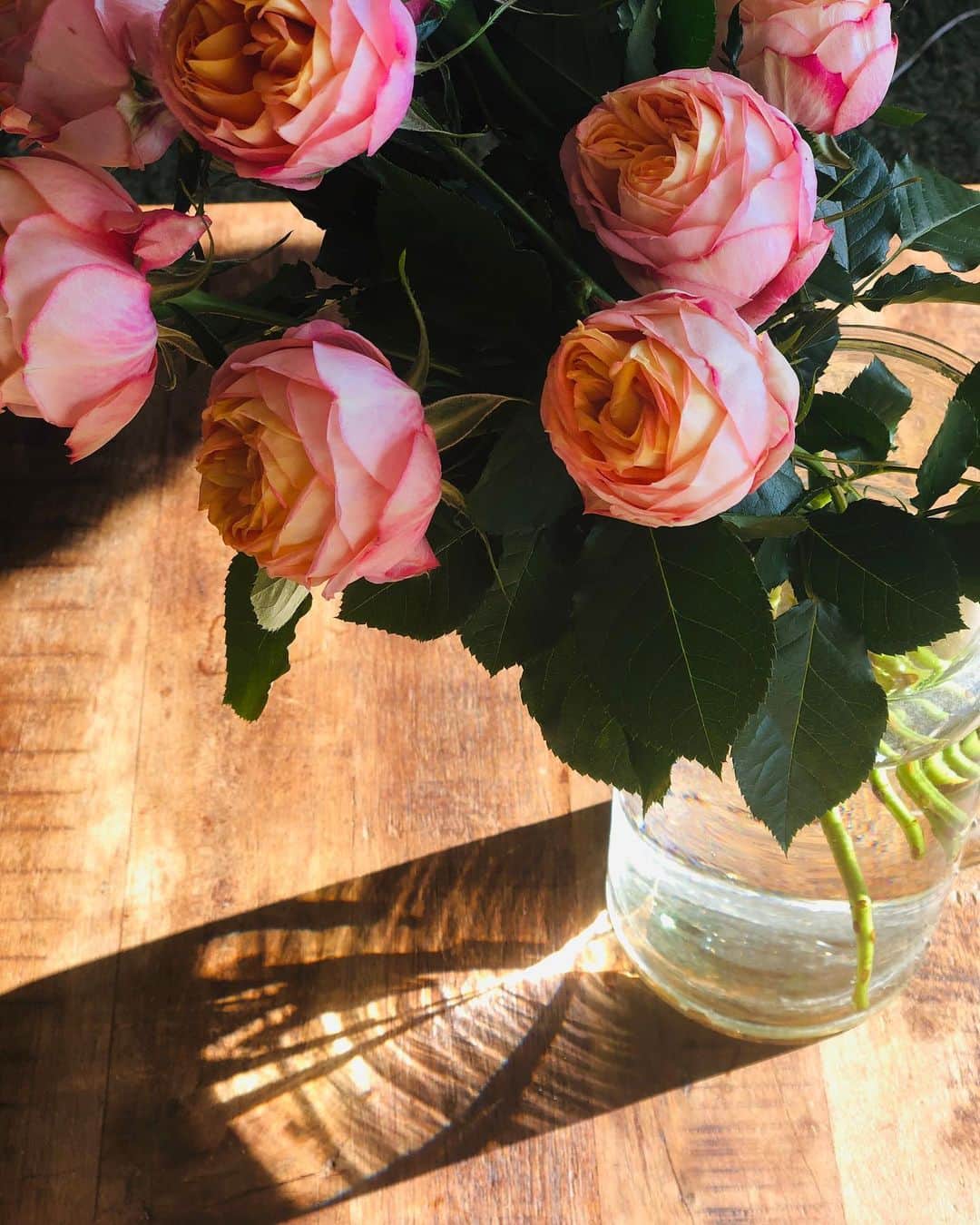 田中マヤさんのインスタグラム写真 - (田中マヤInstagram)「あったかい〜☺️ 花瓶のキラキラがキレイ✨ 皆さま、良い休日を✨ ・ #花瓶 #花 #休日 #holiday #rose #휴일 #꽃 #장미 #쉬는날」2月20日 10時11分 - tanakamaya__official
