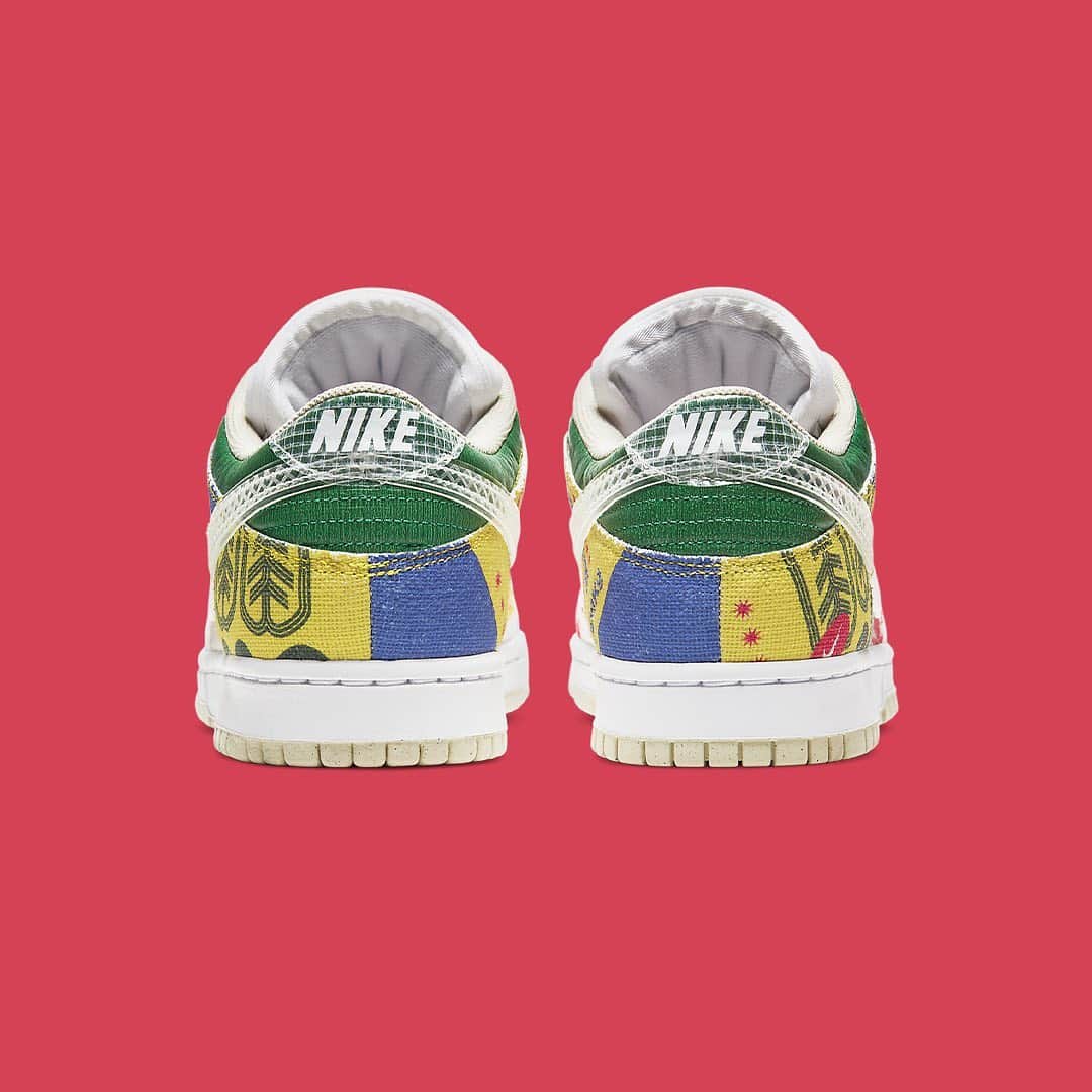 HYPEBEASTさんのインスタグラム写真 - (HYPEBEASTInstagram)「@hypebeastkicks: @nike is celebrating upcycling with the Dunk Low "City Market." The shoe pays homage to urban grocery stores and their upcycling of industrial packaging like rice and coffee bags, the “City Market” features a playful collage of prints and patterns that somehow manages to come together effortlessly. Look for it to arrive on March 4 via SNKRS for $110 USD.⁠⁠ Photo: Nike」2月20日 10時15分 - hypebeast