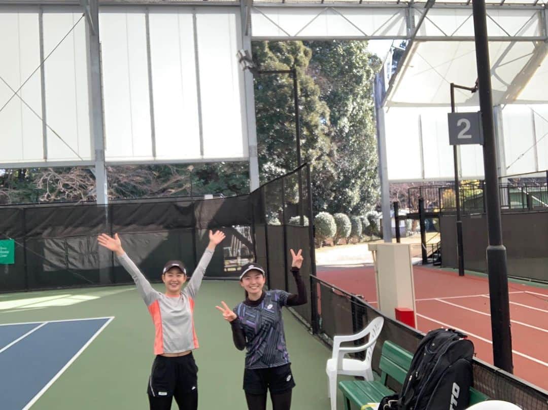 荒川晴菜のインスタグラム：「舞さんとぱしゃり😆  いい天気で暖かかったです☀️」