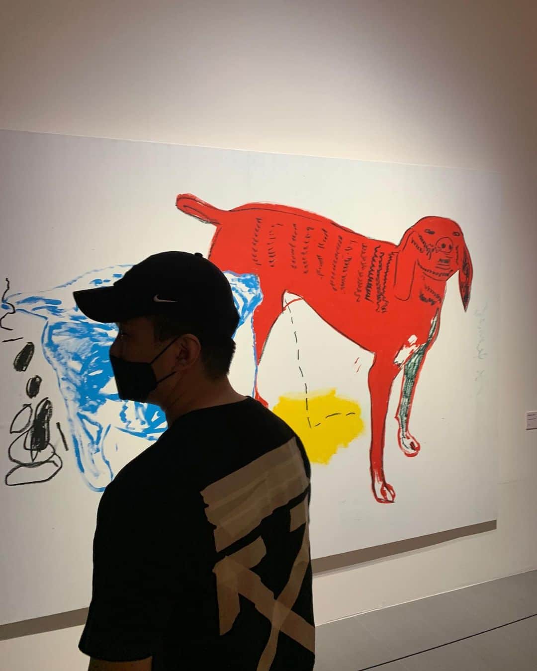 チョン・ジュンさんのインスタグラム写真 - (チョン・ジュンInstagram)「Basquiat 너무 좋아 하는...그의 삶 보다는 그림이 주는 자유함 그리고 틀이 없어 볼때마다 재미있는...색감도 너무 이쁘다 ㅎㅎ」2月20日 21時34分 - m223740