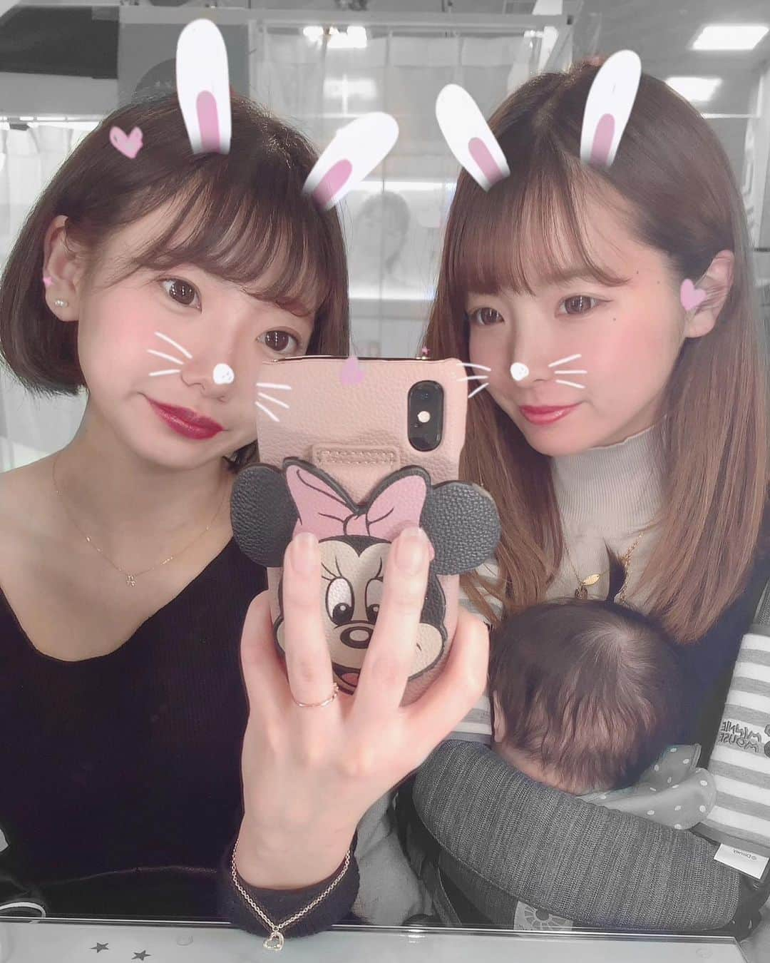 あやなのインスタグラム：「天使が増えてこれからは3人👶🏻🤍  #ゆの#baby#l4l#いいね返し#親友#bff」