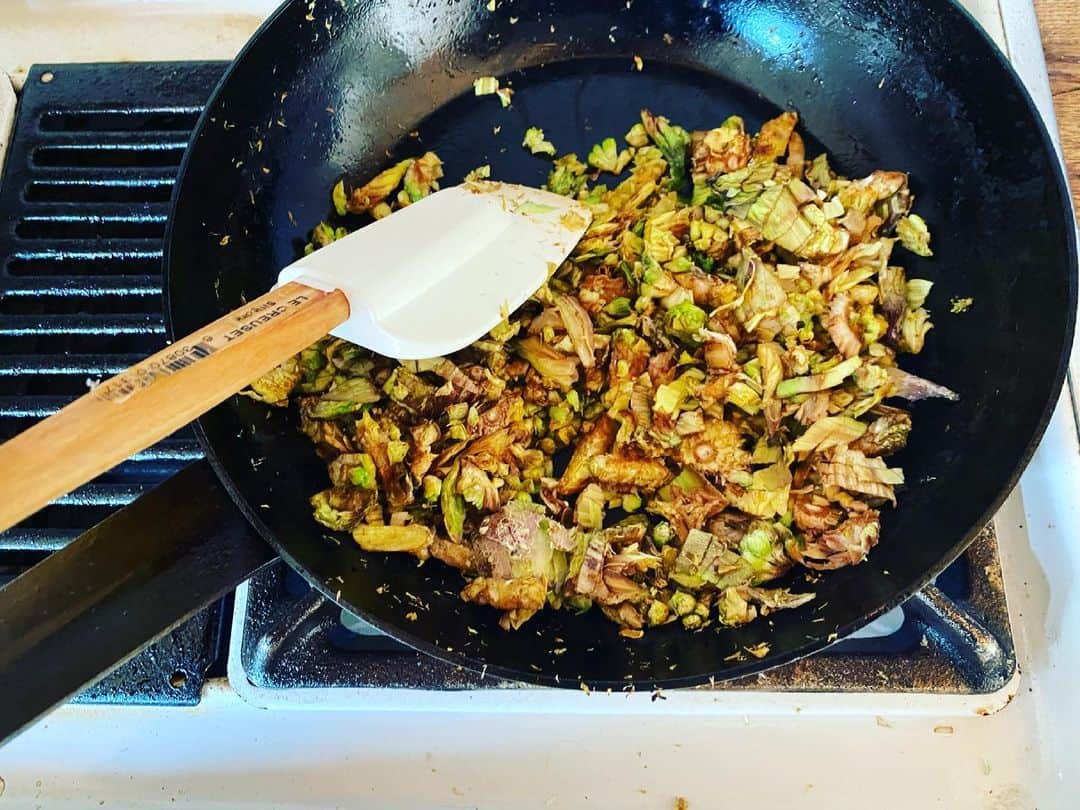 のインスタグラム：「ふきのとう味噌美味い^ ^ 明日はパスタにしてみるか」