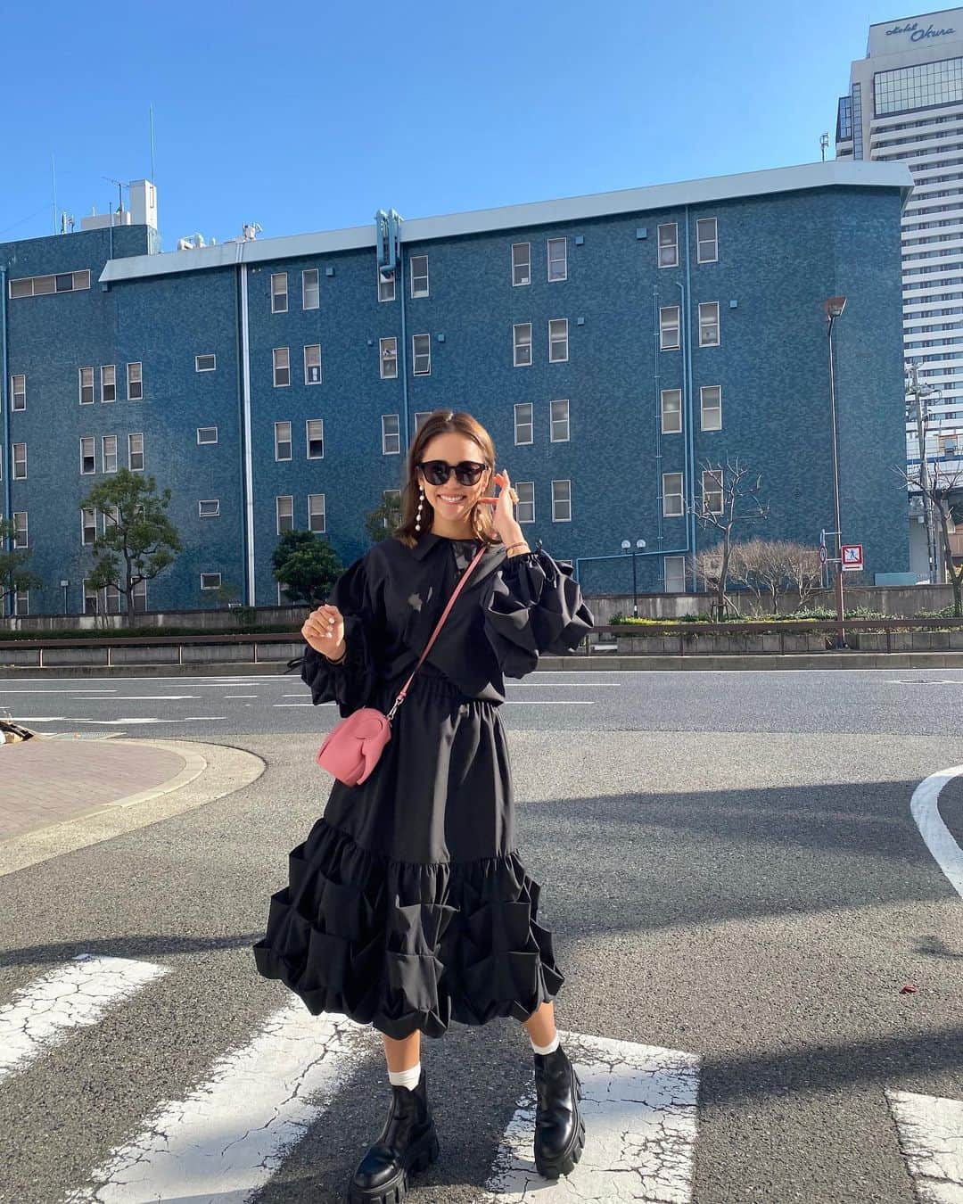Risako Yamamotoさんのインスタグラム写真 - (Risako YamamotoInstagram)「良いお天気☁️🐘💗 素敵な週末を♡  #ootd #fashion #coordinate」2月20日 15時27分 - risako_yamamoto