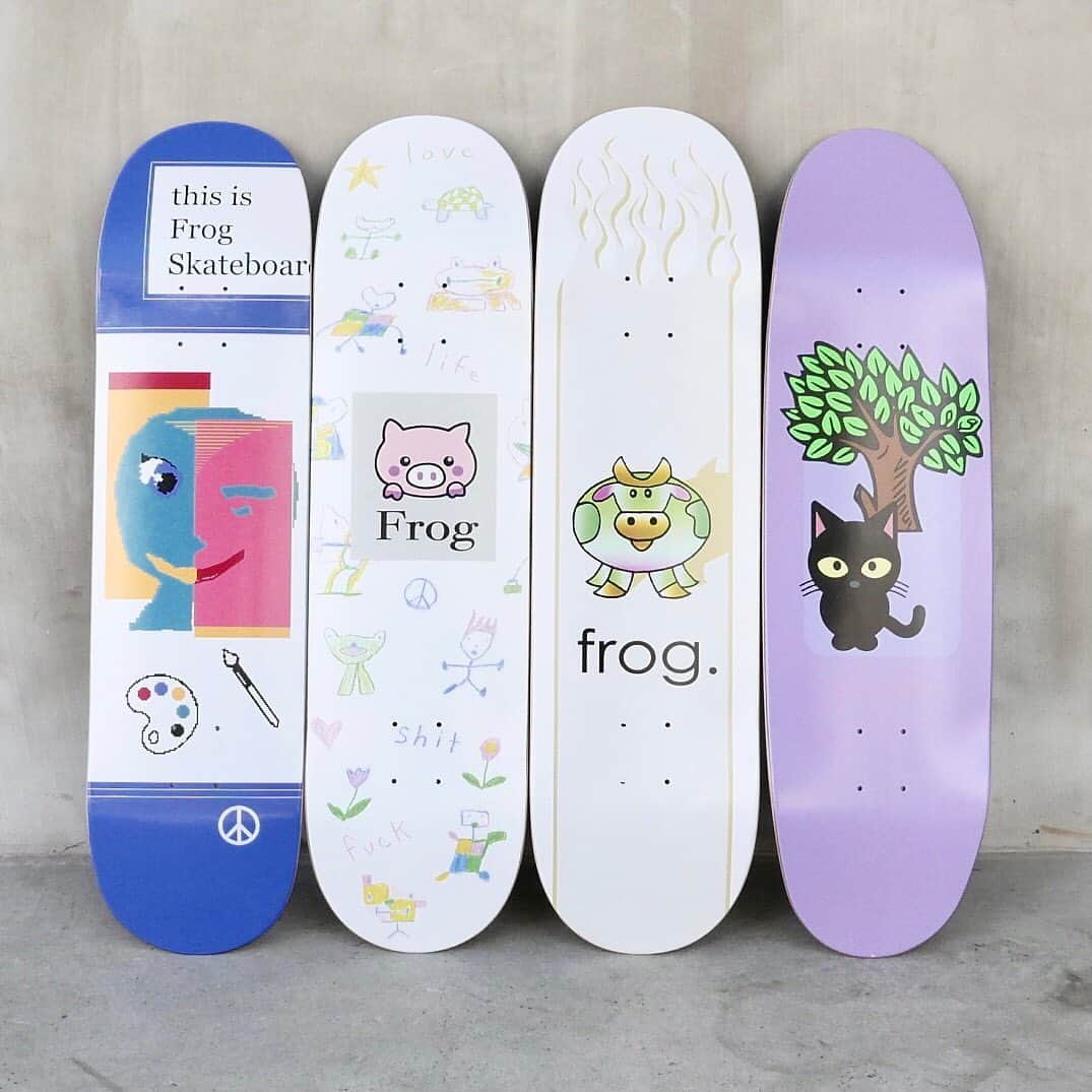 スケートボードのカリフォルニアストリートさんのインスタグラム写真 スケートボードのカリフォルニアストリートinstagram Frog から デッキ入荷しました Chris Milic と Jesse Alba が手がけるニューヨーク発信のブランド 独特な雰囲気とポップなデザインが