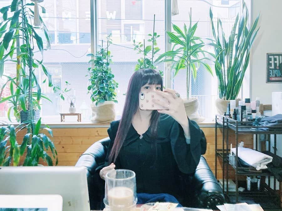 南波志帆さんのインスタグラム写真 - (南波志帆Instagram)「髪の毛を切って染めました！今回はむらさき色にしました〜🍇🔮💜  またまた綺麗に染まって、気分も変わって、うれしいです。☺️  そんなに切らなかったので、いつもの毛玉、今回は不作。  #むらさき色」2月20日 17時11分 - nanbashiho