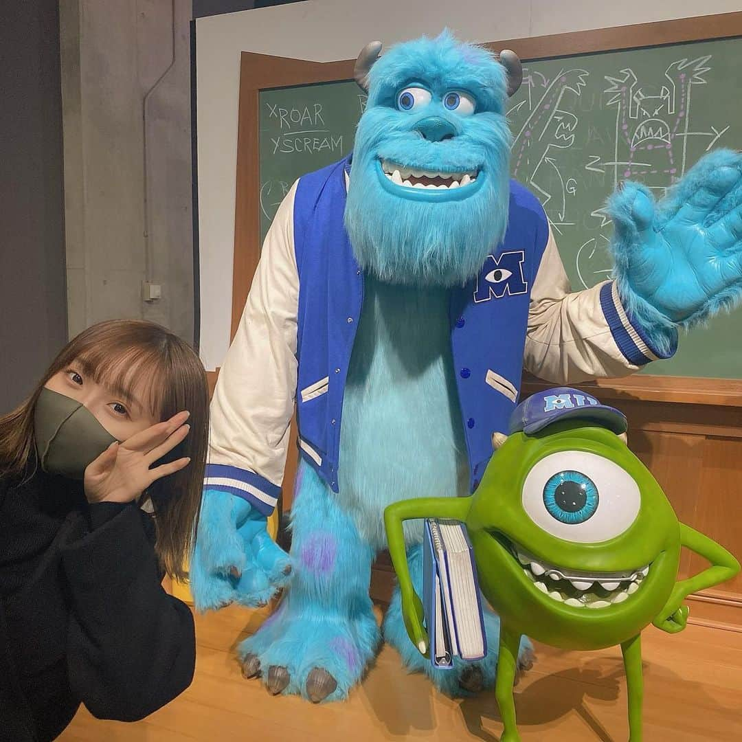 星野麻里愛さんのインスタグラム写真 - (星野麻里愛Instagram)「やあ  #伏見#ピクサー展#pixarのひみつ展#モンスターズインク #マイク#サリー」2月20日 18時05分 - maria.pink28