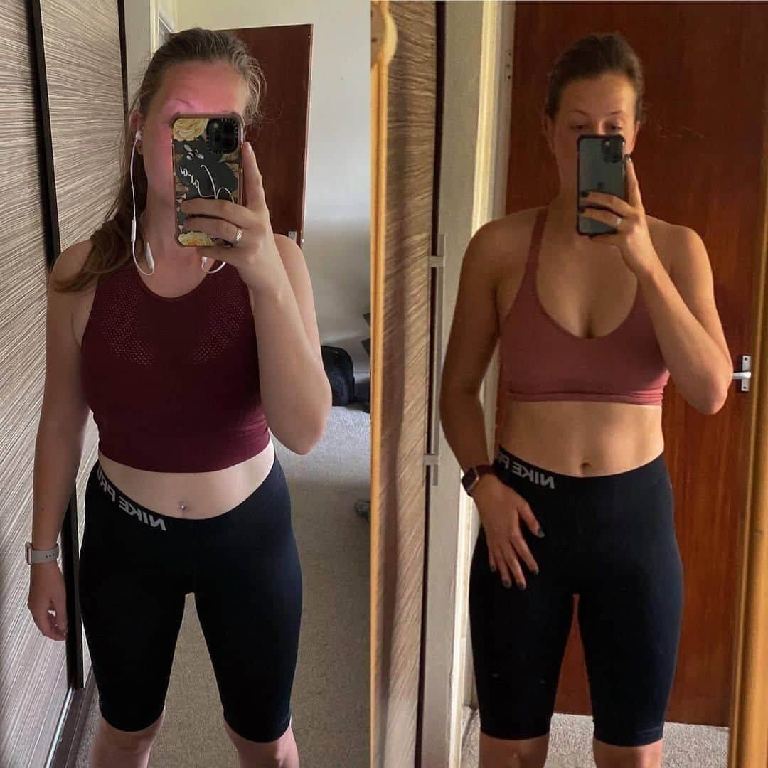 ケイラ・アイトサインズさんのインスタグラム写真 - (ケイラ・アイトサインズInstagram)「#BBGprogress 😍 Kara's (@pinkandfitness) progress with my #BBG program!! She has proved that you do NOT need gym equipment to achieve incredible results. I'm so proud of you Kara and I can't wait to watch you continue to grow stronger, fitter and more confident!  Kara says: “Here marks the end of BBG 2.0! I can’t believe I’ve stayed so motivated for the last 24 weeks with making sure I get every workout in! 😊 The photo on the left is before I started BBG back in July and the right is 24 weeks in. I never thought I’d achieve these results by just working out at home and not going to the gym. I still have a long way to go but I’m feeling a great sense of accomplishment today."  I designed my #BBGZeroEquipment program to help you gain strength, fitness and confidence from home with ZERO equipment needed!! You can do my workouts literally anytime, anywhere. 🙌 Download @Sweat via the link in my bio to get started today!  www.kaylaitsines.com/BBGZeroEquipment  #BBG #BBGatHome #SweatatHome #BBGprogress #fitnesstransformation #fitness」2月20日 18時30分 - kayla_itsines