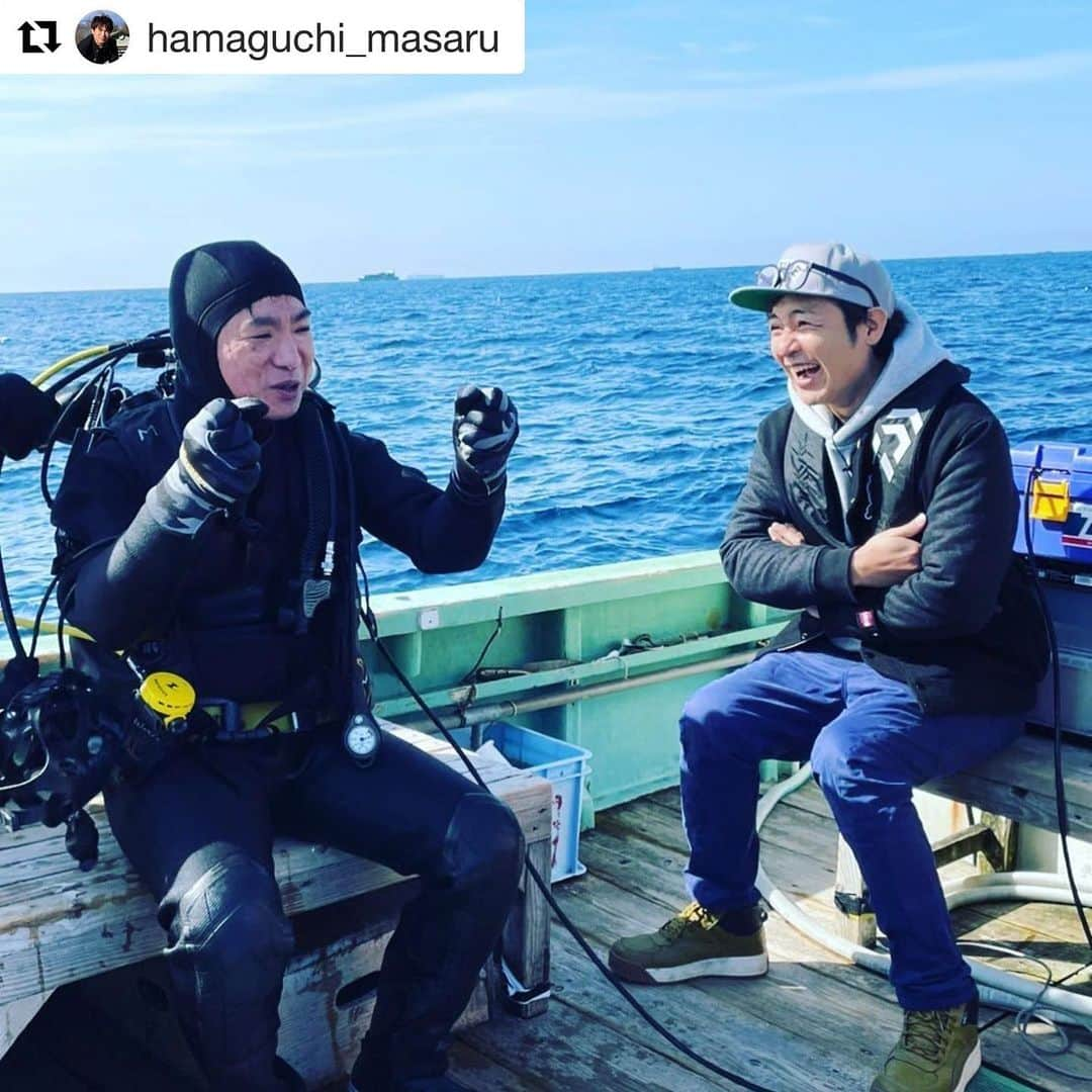 つるの剛士さんのインスタグラム写真 - (つるの剛士Instagram)「濱口潜る と 釣るの剛士。  #よゐこ　#濱口優　#つるの剛士 #濱口優の秘密基地 #濱口潜る　#釣るの剛士  #黄金伝説を思い出す #あちこち行ったなあ」2月20日 19時03分 - takeshi__tsuruno