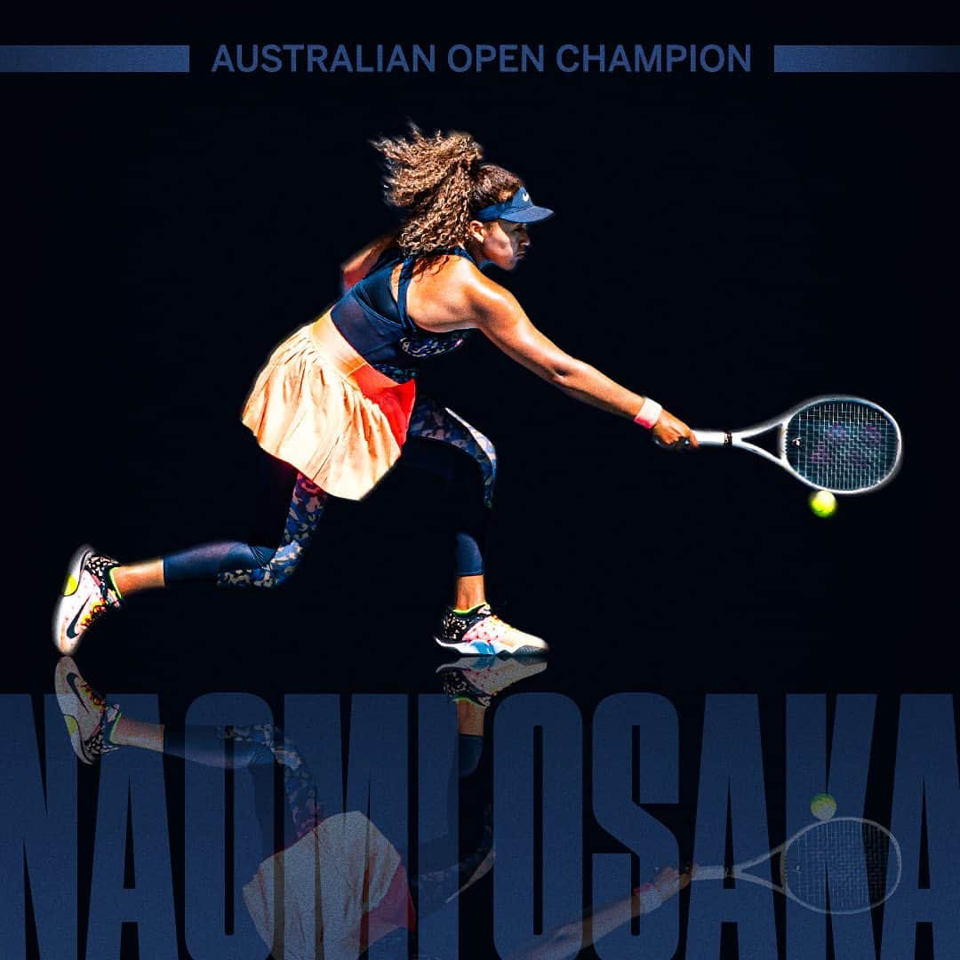 espnのインスタグラム：「🏆 🏆 🏆 🏆 @naomiosaka wins her fourth career major!」