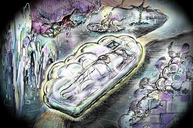 増田セバスチャンのインスタグラム：「ついに来週！「Fantastic Voyage」のイメージスケッチを公開しました。  この作品はコロナ禍で考えてきたことを体験型作品にアウトプットで、透明の隔離カプセルに乗って音や言葉のイメージが散りばめられた世界を進んでいくもの。「隔離された世界で未来を想像する装置」という構想のプロトタイプとなります。  今回はBUoYの地下にある元銭湯の廃墟の空間で行われる約30分間の作品となり、各回人数制限をして少人数制で開催します。  インスタレーションの全景を鑑賞できるチケットの予約をPeatixにて受付中です！プロフィールのリンクからどうぞ。  2月27日(土)18:30からは無料のアフタートークも決定しました。ぜひ観に来てください！  ＜展覧会 開催情報＞ 増田セバスチャン「Fantastic Voyage」 会期：2021年2月26日(金)-2月28日(日) 時間：14:00/15:00/16:00/17:00/18:00/19:00（各回所要時間30分程度） 金額：鑑賞者1,000円（要予約） 予約ページ：https://fantastic-voyage-buoy.peatix.com/ ※プロフィールのリンクをチェック 会場：北千住BUoY 地下（東京都足立区千住仲町49-11） アクセス：東京メトロ千代田線・日比谷／JR常磐線／東武スカイツリーライン「北千住」駅出口１より徒歩6分、西口より徒歩8分 お問い合わせ：info2@lov-lab.com  ＜トークイベント開催情報＞ Fantastic Voyage アフタートーク 日時：2021年2月27日18:30-19:30 (15分前受付) 出演：増田セバスチャン 金額：無料（要予約） 予約ページ：https://talk20210227.peatix.com/ 会場：BUoY 2階 ギャラリースペース お問い合わせ：080-3390-7776 または info@buoy.or.jp」
