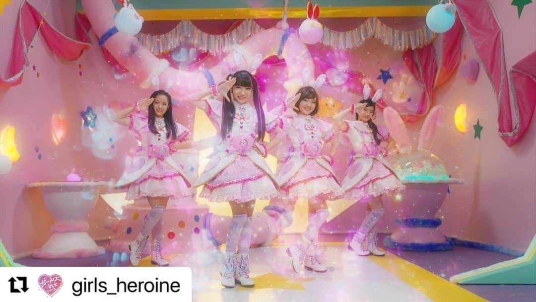 mirage²（ミラージュミラージュ）のインスタグラム：「#Repost @girls_heroine with @make_repost ・・・ 【予告】 #テレビ東京 系にて、明日2/21(日)あさ9時から #ラブパト 第30話「話題沸騰！ラブピョコリーナ！」 #ラブピョコリーナ 出動〜します🚨✨  https://lovepatrina.jp/  宇宙一のもっふもふが、ラブを守る❓🐰🌏💖  #ラブパトピョコパート  #ラブパトリーナ #ガールズ戦士 #特撮」