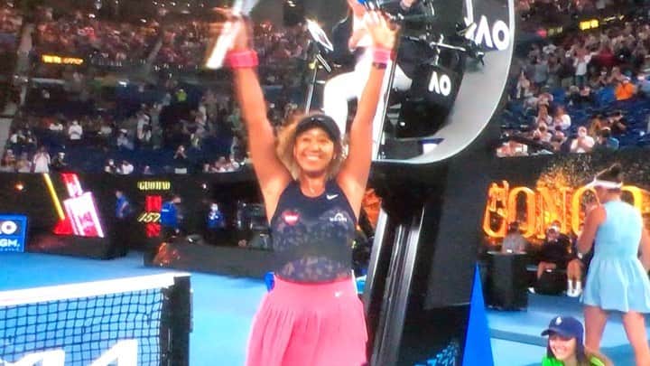 のインスタグラム：「Congratulations❣️naomi❣️  最高❣️❣️😆💕🎾🎾🎾  #tennis #全豪オープン#AP#決勝#優勝#大阪なおみ #🎾#naomiosaka #🏆  @naomiosaka @australianopen」