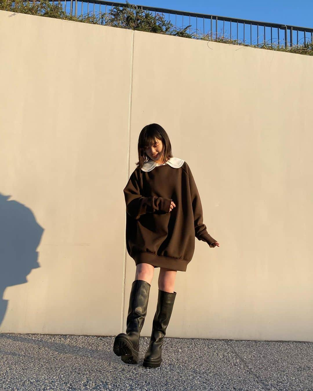 希山愛さんのインスタグラム写真 - (希山愛Instagram)「* お気に入りの洋服♪  このトレーナー触り心地が気持ちよくて 着心地も最高なんです☺️🤍  #あいcode  #希山愛 #ばってん少女隊」2月20日 20時30分 - kiyama_ai_official