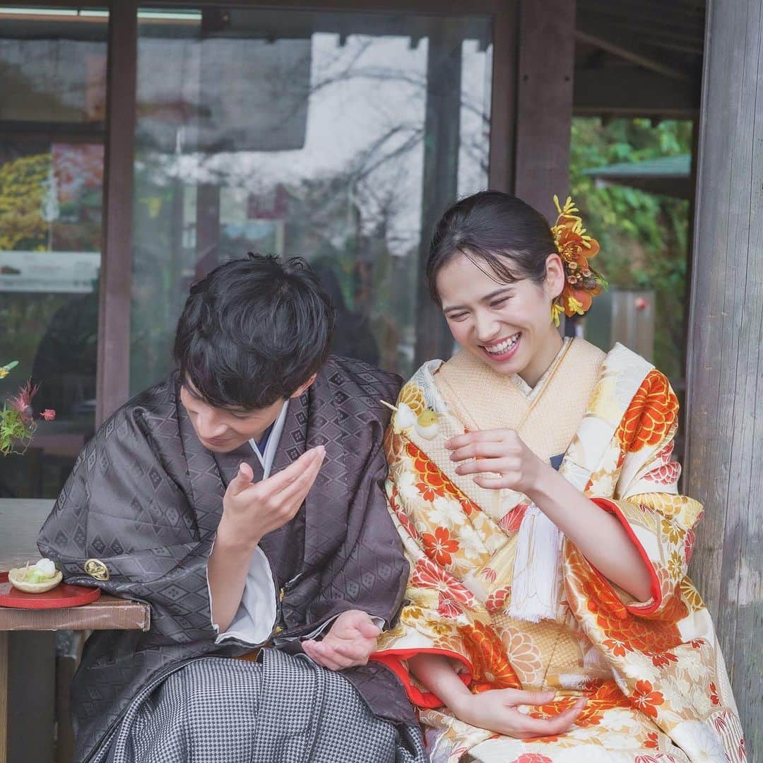CLAIREのインスタグラム：「休憩中🍡🍵 ・ @clairebridalstudio」