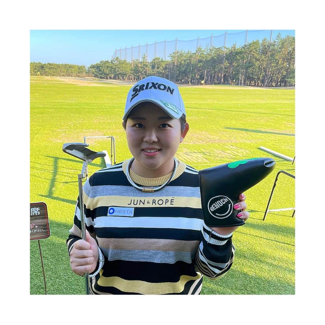 淺井咲希のインスタグラム：「「BENOCK」🏌️‍♀️🏌️‍♀️  フルオーダーのパター つくりました⛳️🤩🤩  もう少しで開幕！ 最高の状態で挑めるよう頑張ります！  #べノック#淺井咲希#ゴルフ#ゴルフ女子」
