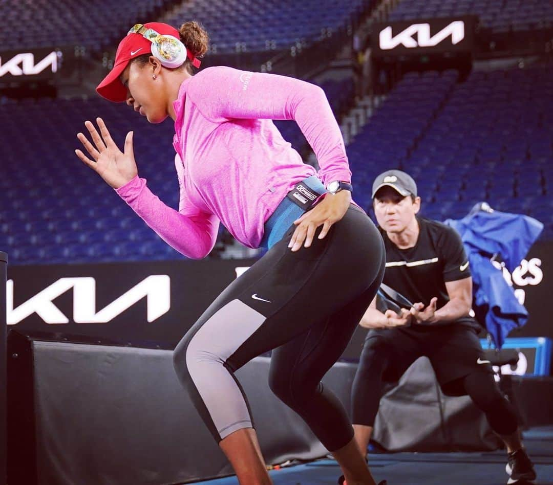 中村豊のインスタグラム：「Final Prep  @naomiosaka x @australianopen #決勝戦前 #大坂なおみ」