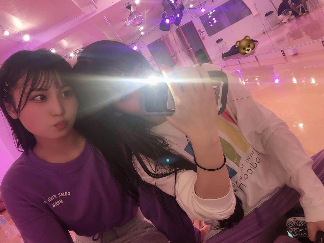 尾野寺みさのインスタグラム：「﻿ ﻿ ﻿ ﻿ ﻿ レッスン中の写真やねんけど﻿ 後ろにスタッフうつったからクマで隠した﻿ ﻿ ﻿ ﻿ #アイドル #レッスン #レッスン着﻿ #リハ #ゲネ #ワンマン」