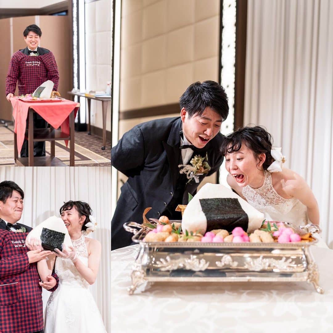 THE KASHIHARA(旧橿原ロイヤルホテル)さんのインスタグラム写真 - (THE KASHIHARA(旧橿原ロイヤルホテル)Instagram)「🤍２０２１年１月吉日🤍 図り知れない思いの上にご英断され、迎えられたご結婚式当日 新郎新婦さまの素敵な笑顔と 愛がつまったサプライズの数々に これほどに輝かしい１日があることを 教えていただきました。 末長いお幸せを心よりお祈り申し上げます🌈  #thekashihara  #橿原ロイヤルホテル  #weddingparty #披露  #神前挙式#和婚  #thekashihara  #橿原ロイヤルホテル  #weddingparty #披露宴 #食事会ウェディング  #披露宴会場 #披露宴演出 #披露宴レポ  #奈良#wedding  #japanwedding  #weddingparty  #挙式#前撮り#和装 #ならよめ #プレ花嫁#関西プレ花嫁 #日本中のプレ花嫁さんと繋がりたい  #marryxoxo #marry花嫁 #ウェディングメニュー #おにぎりケーキ」2月21日 0時12分 - kashihararhwedding