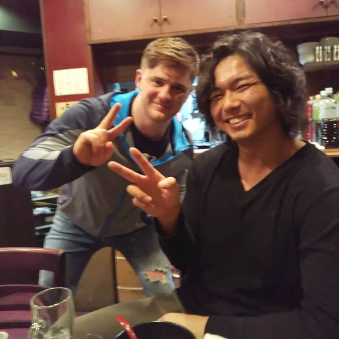 TAJIRIさんのインスタグラム写真 - (TAJIRIInstagram)「we drunk.#ajpw #jakelee #franchescoakira #tajiri #nagoya」2月21日 0時53分 - tajiri.buzzsaw.yoshihiro