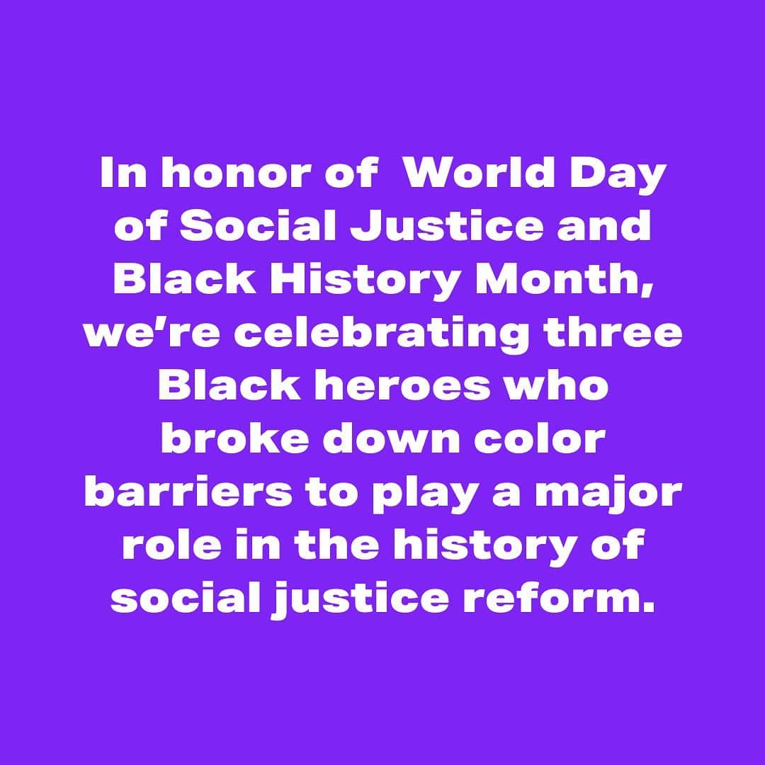 エアロポステールさんのインスタグラム写真 - (エアロポステールInstagram)「In honor of World Day of Social Justice and Black History Month, we’re celebrating three Black heroes who were at the forefront of social justice reform. As we continue to work towards a better tomorrow, their legacy lives on. Their impact can never be erased. #WorldDayofSocialJustice #BlackHistoryMonth #AeroWorld」2月21日 1時13分 - aeropostale