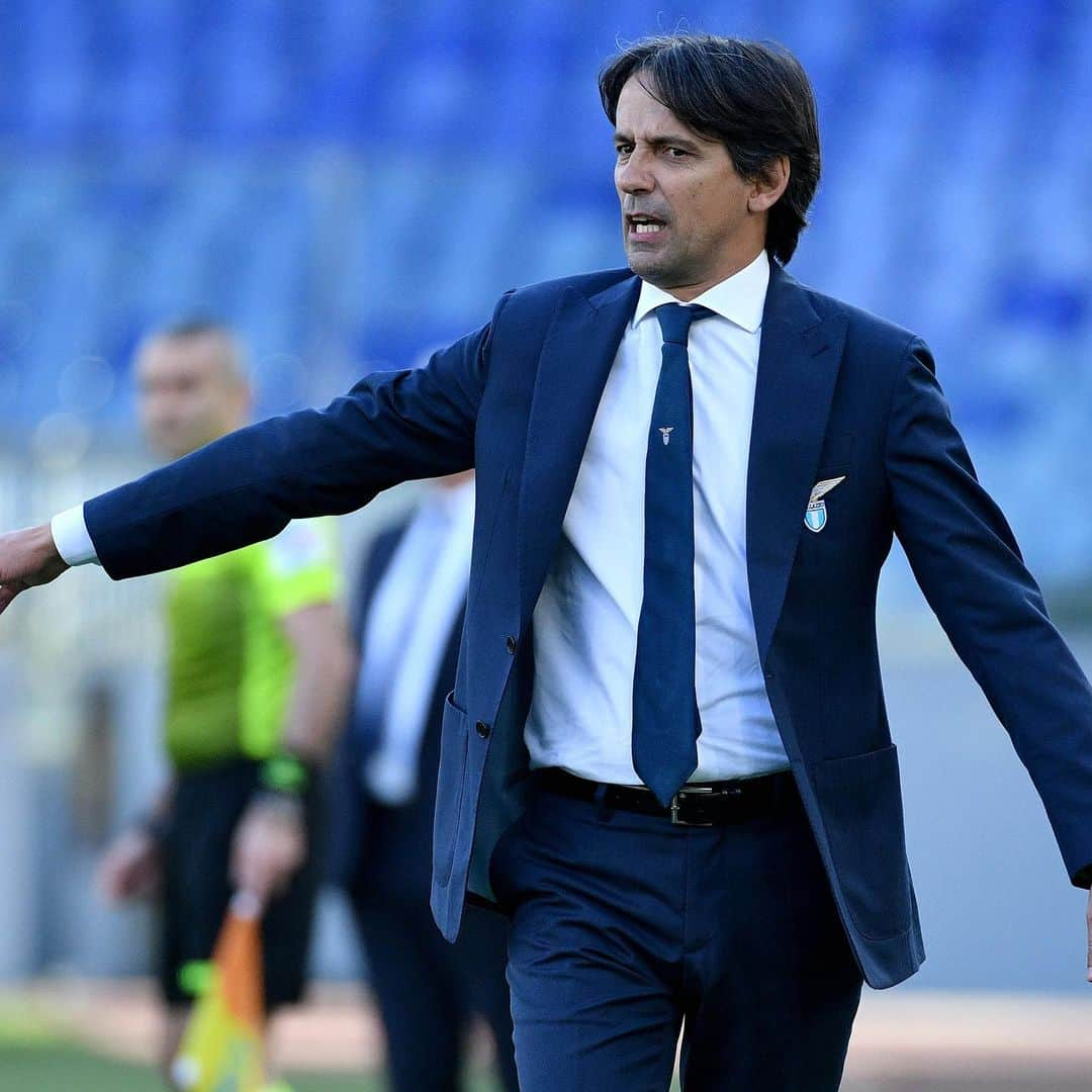 SSラツィオさんのインスタグラム写真 - (SSラツィオInstagram)「👏🏻 Well done to Simone #Inzaghi on his 100th @seriea win in his 181st match in charge in the competition!  #CMonEagles 🦅」2月21日 1時30分 - official_sslazio