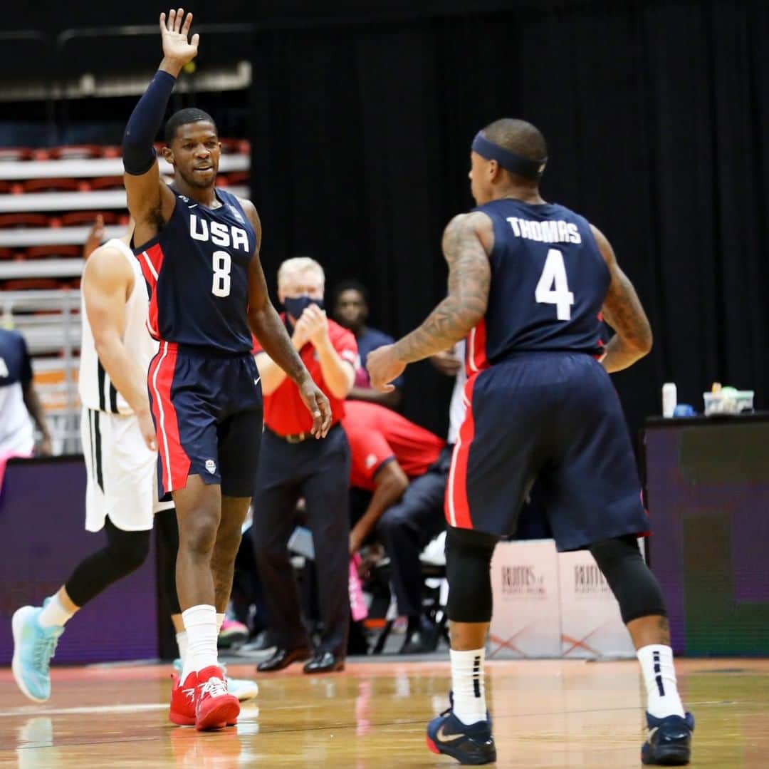 FIBAさんのインスタグラム写真 - (FIBAInstagram)「🏀 @IsaiahThomas & @IsoJoe were ballin' ballin' for @USABasketball 🇺🇸 last night! ➡ FIBA @AmeriCup 2022 Qualifiers - #AmeriCup」2月21日 1時39分 - fiba